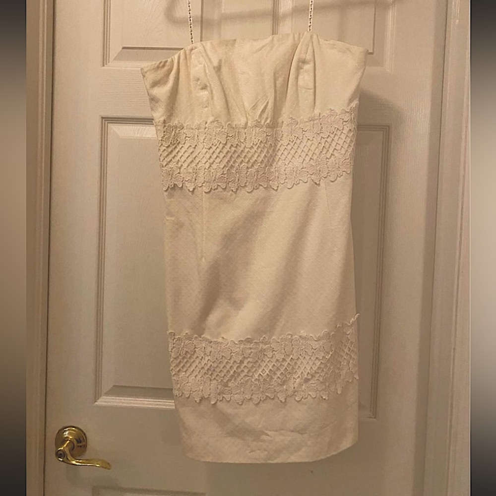 White Lilly Pulitzer strapless dress